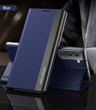 Load image into Gallery viewer, Samsung Galaxy Flip Case Luxury Magnetic Leather Kickstand Shockproof Cover
