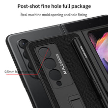 Load image into Gallery viewer, Luxury Leather Cover With Pen Slot Holder For Samsung Galaxy Z Fold 3 5G
