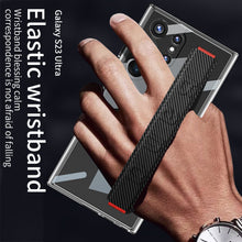 Load image into Gallery viewer, Electroplated Clear Phone Case With Luxury Wristband Holder For Samsung Galaxy S23 Ultra Plus - {{ shop_name}} varyfun

