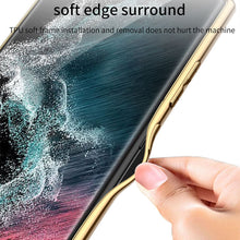 Load image into Gallery viewer, 2022 Luxury Leather Camera All-inclusive Electroplating Process Cover For Sumsang Galaxy S22 S21 Ultra Plus
