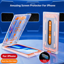 Load image into Gallery viewer, HD Transparent Screen Protector For iPhone With Dust-free Film Cabin
