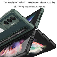 Load image into Gallery viewer, Luxury Leather Cover With Pen Slot Holder For Samsung Galaxy Z Fold 3 5G
