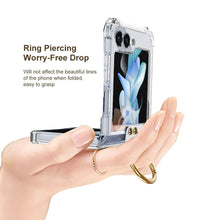 Load image into Gallery viewer, Airbag Protection Phone Case With Ring Holder For Samsung Galaxy Z Flip5 Flip4 Flip3 5G - mycasety2023 Mycasety
