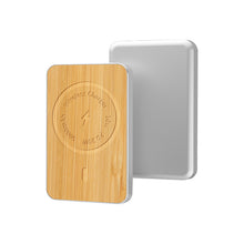Load image into Gallery viewer, Wooden Texture Magnetic Wireless Charging 5000mAh Power Bank Suitable For iPhone 12 Magsafe
