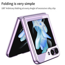 Load image into Gallery viewer, Electroplating Transparent Protective Phone Case For Samsung Galaxy Z Flip5 Flip4 Flip3 - mycasety2023 Mycasety
