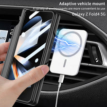 Load image into Gallery viewer, Magnetic Magsafe Wireless Charge Electroplated Pen Box Bracket Phone Case For Samsung Galaxy Z Fold 4 5G
