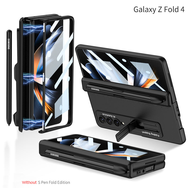 Magnetic Hinge Ultra-Thin Samsung Galaxy Z Fold4 5G Case With Film & Folding Support and S Pen Slot