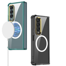 Load image into Gallery viewer, Airbag Anti-drop Wireless Charging Phone Case For Samsung Galaxy Z Fold 4 5G With Back Screen Glass Protector
