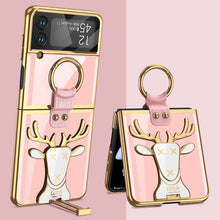 Load image into Gallery viewer, Luxury Elk Stand Samsung Galaxy Z Flip4 5G Phone Case - mycasety2023 Mycasety
