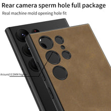 Load image into Gallery viewer, Matte Texture Leather Phone Case For Samsung Galaxy S24 S23 Ultra Plus
