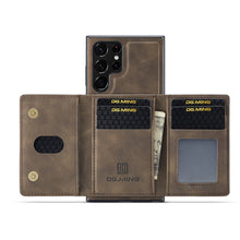 Load image into Gallery viewer, Magnetic Leather Wallet Case For the Samsung S22 Ultra S23 Ultra
