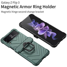 Load image into Gallery viewer, Magnetic Armor Ring Holder Case For Samsung Galaxy Z Flip3 5G
