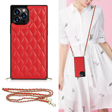Load image into Gallery viewer, 2021 Luxury Brand Diamond Chain Diagonal Protective Case For iPhone
