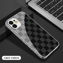 Load image into Gallery viewer, Luxury Baroque Carving Edge Plating Anti-knock Protection Tempered Glass Case For iPhone
