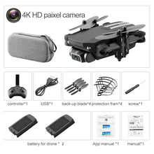 Load image into Gallery viewer, FLASH⚡SALE I 2021 New Mini Drone 4K 1080P HD Camera WiFi Fpv Air Pressure Altitude Hold Black And Gray Foldable Quadcopter RC Dron Toy
