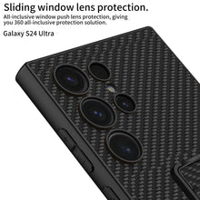 Load image into Gallery viewer, Leather Protective Phone Case With Invisible Holder For Samsung Galaxy S24 Ultra Plus
