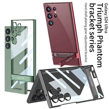 Load image into Gallery viewer, Electroplating Invisible Bracket Phone Case For Samsung Galaxy S24 S23 Ultra Plus
