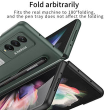 Load image into Gallery viewer, Magnetic Stand Holder Pen Slot Hard Protective Case For Samsung Z Fold 3 5G

