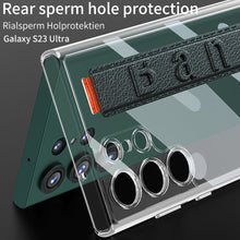 Load image into Gallery viewer, Electroplated Clear Phone Case With Luxury Wristband Holder For Samsung Galaxy S23 Ultra Plus - {{ shop_name}} varyfun
