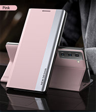 Load image into Gallery viewer, Samsung Galaxy Flip Case Luxury Magnetic Leather Kickstand Shockproof Cover
