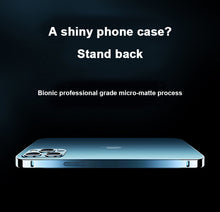 Load image into Gallery viewer, Luxury Aluminum Alloy Metal Frame Camera All-inclusive Protective Cover For iPhone 13 12 11 Pro Max Shockproof Transparent Matte Back Cover With Metal Buckle pphonecover
