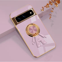 Load image into Gallery viewer, Electroplating Astronaut Ring Holder Phone Case For Google Pixel 7 8 Series - mycasety2023 Mycasety
