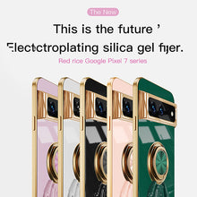 Load image into Gallery viewer, Electroplating Astronaut Ring Holder Phone Case For Google Pixel 7 8 Series - mycasety2023 Mycasety
