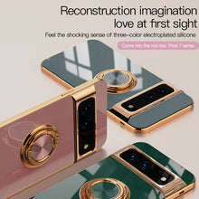 Load image into Gallery viewer, Electroplating Ring Holder Phone Case For Google Pixel 7 8 Series - mycasety2023 Mycasety
