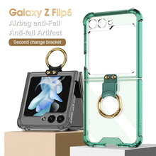 Load image into Gallery viewer, Airbag Protection Phone Case With Ring Holder For Samsung Galaxy Z Flip5 Flip4 Flip3 5G - mycasety2023 Mycasety
