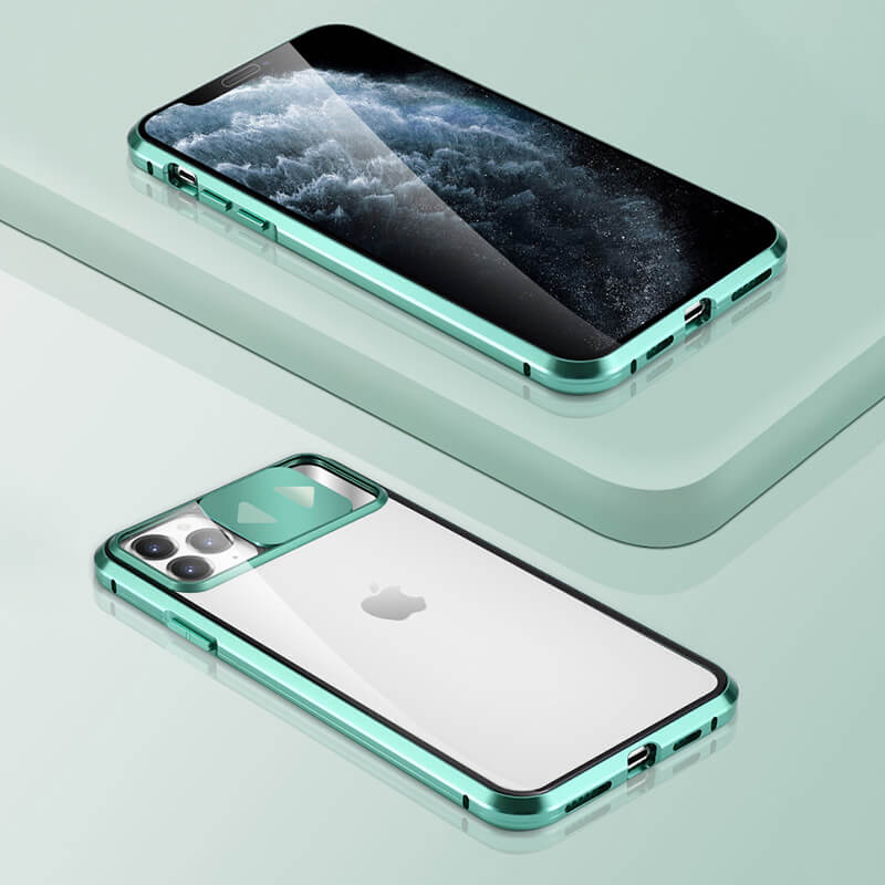 2021 iPhone Double-Sided Slide Cover Lens Protection Phone Case