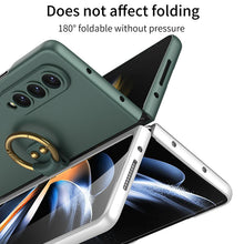 Load image into Gallery viewer, Samsung Galaxy Z Fold 4 5G Ultra-thin All-inclusive Ring Holder Protective Cover With Tempered Glass Screen
