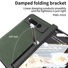 Load image into Gallery viewer, Magnetic Folding Hinge All-inclusive Leather Case With Tempered Film For Google Pixel Fold With Damped folding Bracket
