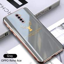Load image into Gallery viewer, 2021 Luxury Deer Pattern Camera All-inclusive Electroplating Process Case For OPPO Reno 4 3 Pro R17 Pro Find X
