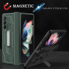 Load image into Gallery viewer, 2022 Magnetic Armor All-included Hinge Holder Case For Samsung Galaxy Z Fold 3 5G
