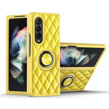 Load image into Gallery viewer, 2022 Luxury Argyle Leather Cover With Ring Holder For Samsung Galaxy Z Fold 3 Flip 3 5G
