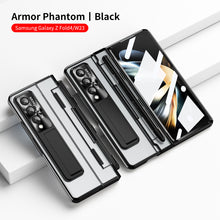 Load image into Gallery viewer, Armor Hinge Folding Magnetic Bracket Shell Case For Samsung Galaxy Z Fold3 Fold4 Fold5 5G With S-Pen Slot &amp; Stylus
