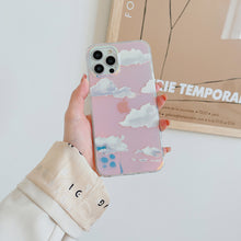 Load image into Gallery viewer, 2021 Light Luxury Laser Gradient Cloud Protective Case For iPhone
