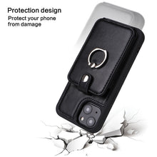 Load image into Gallery viewer, Luxurious Leather Card Holder Anti-fall Protective iPhone Case
