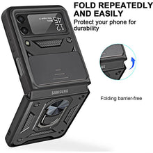 Load image into Gallery viewer, Drop Tested Cover with Magnetic Kickstand Car Mount Protective Case for Samsung Galaxy Z Flip 3 5G pphonecover
