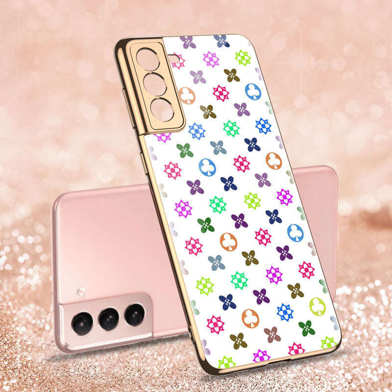 2021 Fashion Plating Pattern Camera All-inclusive Electroplating Process Case For Samsung S21 Ultra S21 Plus S21