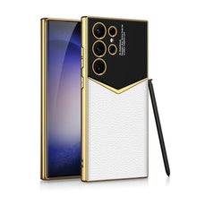 Load image into Gallery viewer, Electroplated Leather Phone Case For Samsung Galaxy S23 Series - mycasety2023 Mycasety
