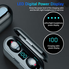 Load image into Gallery viewer, F9 Earphone LED Touch Bluetooth 5.0 Large Capacity Charging Cabin

