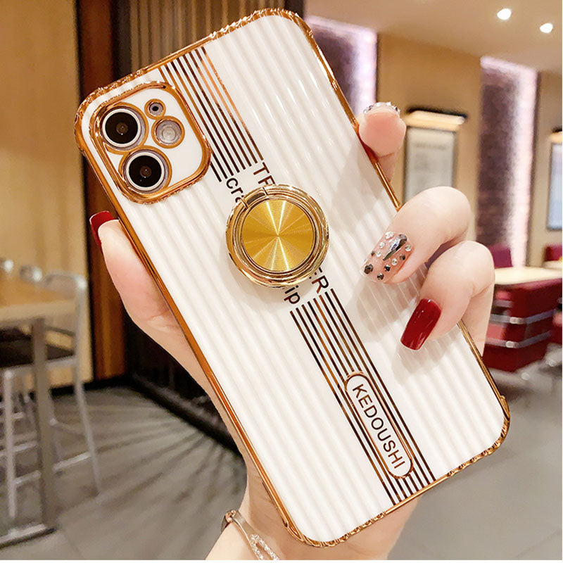 2020 Ins Luggage Pattern Electroplating Case For iPhone