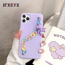 Load image into Gallery viewer, 2021 3D Rainbow Bracelet Bear Soft Phone Case For iPhone 12 Pro Max Mini 11 Pro 7 8 Plus X XS XR MAX SE 2020
