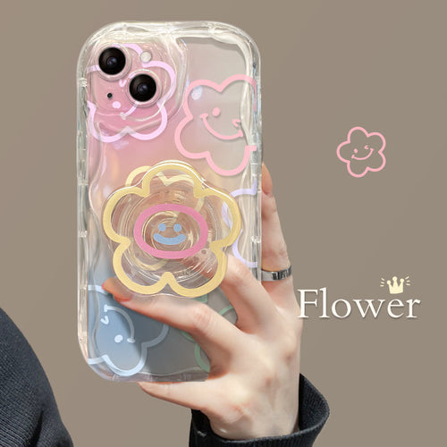 New Anti-drop Smiley Flower iPhone Case - mycasety2023 Mycasety