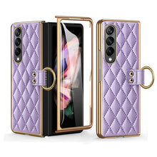 Load image into Gallery viewer, Electorplated Leather Soft Shell For Samsung Galaxy S23 Ultra Z Flip3/4 Fold3/4 Series - {{ shop_name}} varyfun
