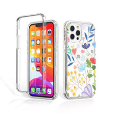 Load image into Gallery viewer, Electroplated Flower Pattern IMD Process Two In One Rugged Cover For iPhone
