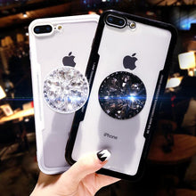 Load image into Gallery viewer, Diamond Airbag Bracket Phone Case For iPhone
