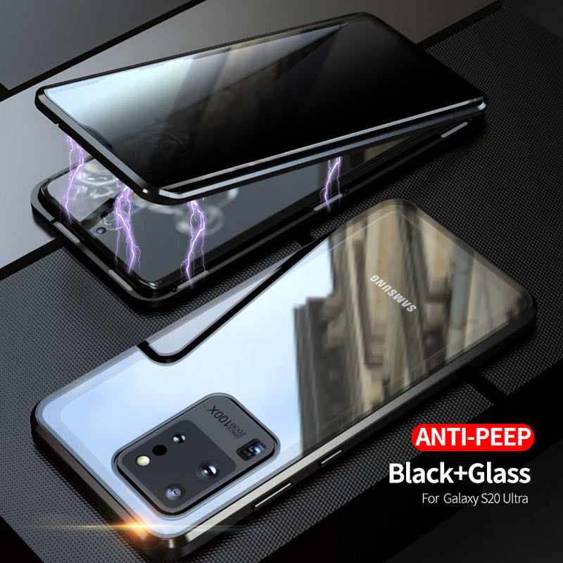 2021 Samsung Double-Sided Protection Anti-Peep Tempered Glass Phone Case For S21 S20 Series
