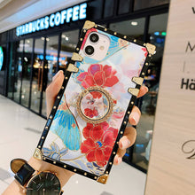 Load image into Gallery viewer, 2021 Stylish Butterfly Flower Style Ring Phone Case for iPhone
